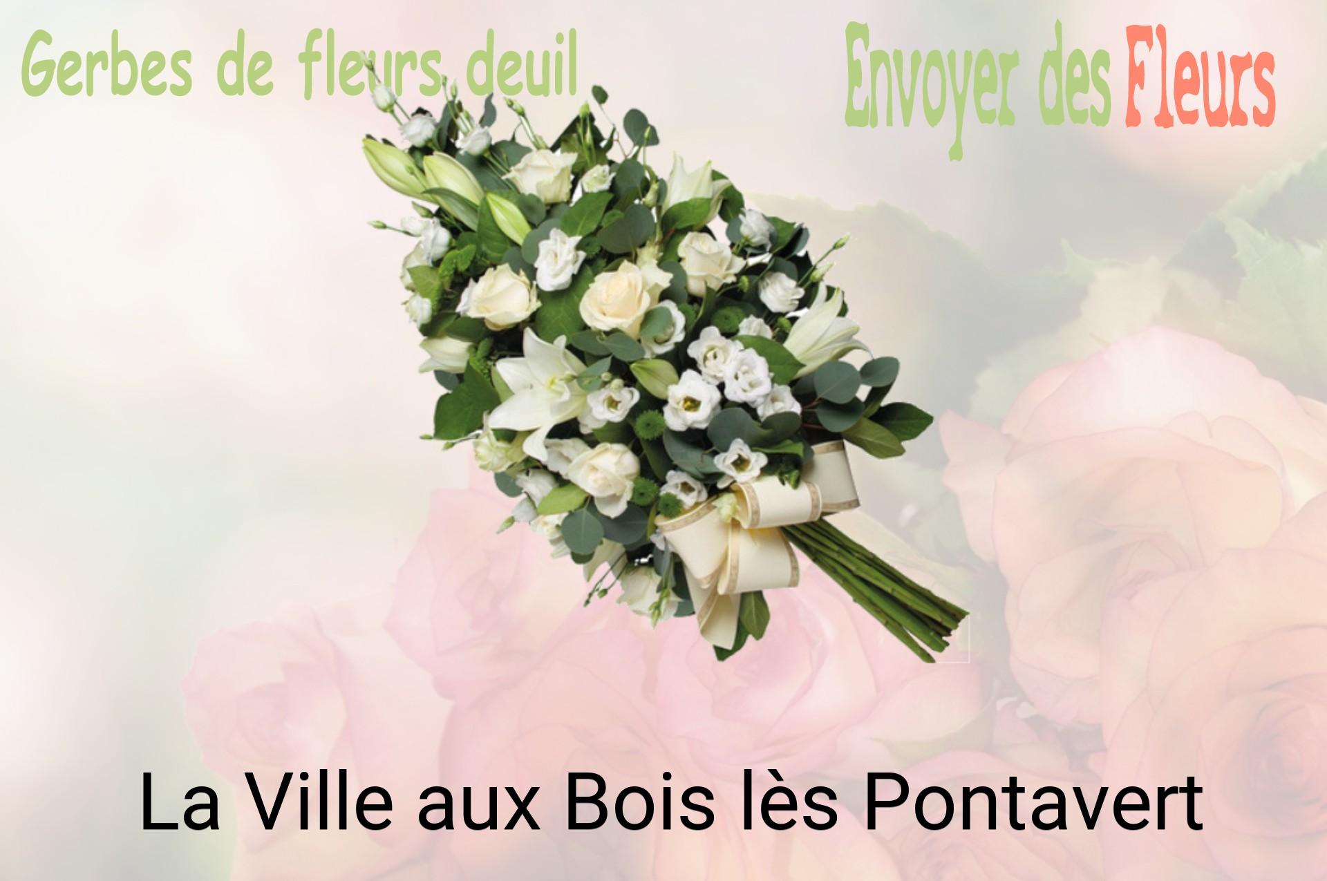 Gerbe de fleurs de deuil livrée à La Ville-aux-Bois-lès-Pontavert